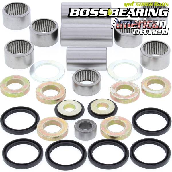 Boss Bearing - Boss Bearing Rear Suspension Linkage Bearings and Seals Kit for Honda