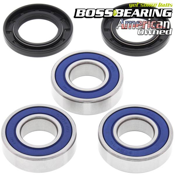 Boss Bearing - Boss Bearing 25-1224B Rear Wheel Bearing Seals Kit for Kawasaki KX125/KX250/KX500