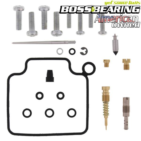 Boss Bearing - Boss Bearing 26-1209B Carburetor Rebuild Kit for Honda TRX350 Fourtrax Rancher FE, FM, TE & TM (2004–2006)