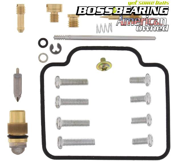 Boss Bearing - Boss Bearing 26-1097B Carburetor Rebuild Kit for Suzuki King Quad 300 — LT-F300F & LT-F4WDX (1991–1999)