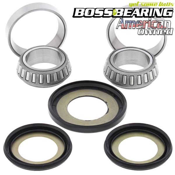 Boss Bearing - Boss Bearing Steering  Stem Bearings and Seals Kit for Suzuki