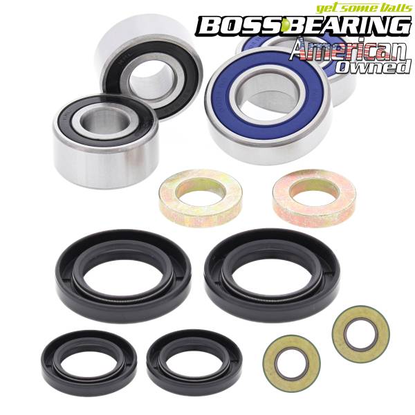 Boss Bearing - Boss Bearing 65-0053 Upgrade Front Wheel Bearing and Seal Kit for Suzuki and Yamaha