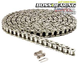 Boss Bearing - #41 Nickel Plated Chain 10 Feet with 1 Connecting Link, Pre-Greased for Go-Kart - Image 1