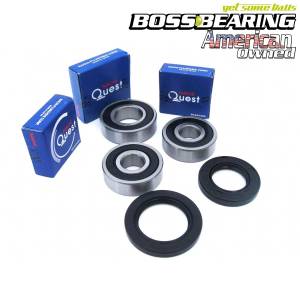 Kawasaki Street Bike - Wheel/Axle Bearings - Boss Bearing - Boss Bearing Japanese Rear Wheel Bearings Seals Kit