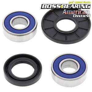 Boss Bearing Front Wheel Bearings and Seals Kit for Honda