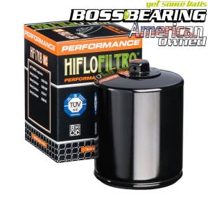 Hiflofiltro HF170BRC High Performance Racing Oil Filter Glossy Black Spin On