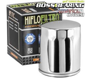 Hiflofiltro HF171C Premium Oil Filter Chrome Spin On