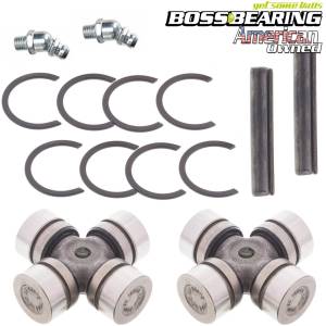 Boss Bearing Combo Pack- Both Front and/or Rear Drive Shaft U-Joint for for Polaris