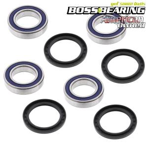 Boss Bearing Rear Wheel Bearings and Seals Combo Kit for Kawasaki