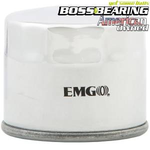 EMGO 10-07800 Oil Filter Chrome Spin On