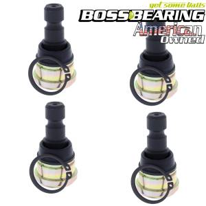 Boss Bearing 4 Pack Upper and Lower  Ball Joints for Polaris