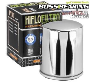 Hiflofiltro HF170C Premium Oil Filter Chrome Spin On
