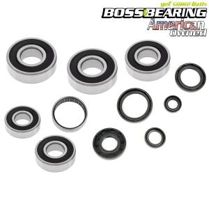Boss Bearing Complete Engine Bottom End Bearing Seal for 1974-1976 Kawasaki KX 125