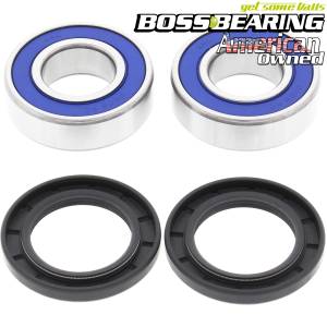 Boss Bearing Front Wheel Bearings and Seals Kit for Honda