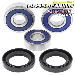 Boss Bearing Rear Wheel Bearings and Seals Kit for Honda
