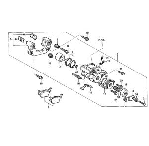 Boss Bearing - Boss Bearing Rear Caliper Rebuild Kit for Honda - Image 3