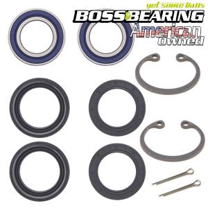 Boss Bearing - Boss Bearing 25-1572C Front Wheel Bearing and Seal Combo Kit for Honda - Repairs Both Front - Image 1